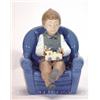 Image 1 : Hand painted Nao seated child playing with …