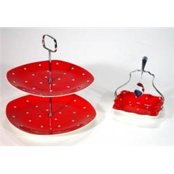 Mid Winter Style Craft red domino patterned…