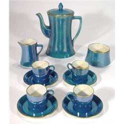Blue lustre Carltonware four place coffee s…