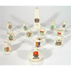 Selection of Crested china including a Saxo…