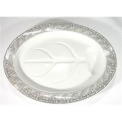 Victorian Royal Worcester turkey plate, tra…