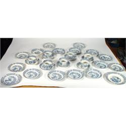 Selection of Woods Yaun patterned teaware c…