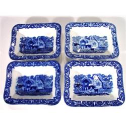 Four small rectangular George Jones abbey p…