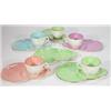Image 1 : Five Maling teacups and six cake plates dec…