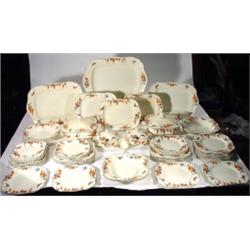 Large quantity of Meakin dinnerware decorat…
