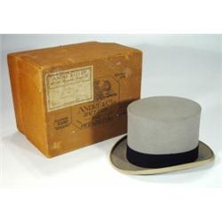 Boxed Harman & Son grey top hat…