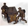 Image 1 : Bronze figure group of two seated gentlemen…