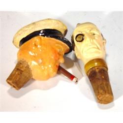 Hand painted sailor bottle pourer and one o…