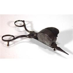 Pair of metal scissor action snuffers, 17cm…