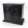 Image 1 : Victorian ebonised wooden cabinet fitted pa…