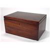 Image 1 : Rectangular mahogany sewing box with lift o…