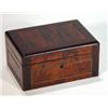 Image 1 : Rectangular lockable rosewood jewellery box…
