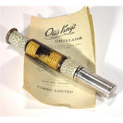 Ottis Kings Patent telescopic calculator an…