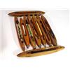 Image 1 : Selection of mahogany and brass loom shuttl…