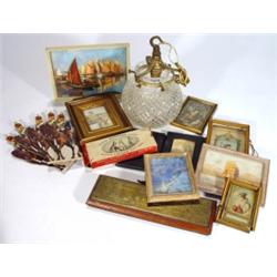 Selection of assorted items including frame…