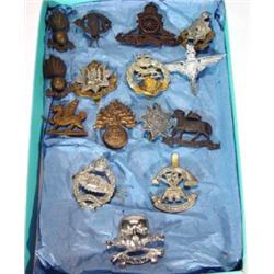 Selection of military badges including Roya…
