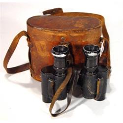 Leather cased pair of World War I military …