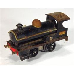 Early Hornby tinplate locomotive, number 27…