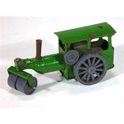 Green Minic Toys tinplate steam roller, mar…