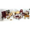 Image 1 : Box of assorted dolls house furniture…