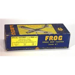 Boxed frog single seat tinplate fighter pla…