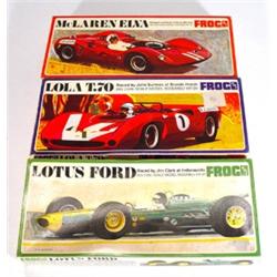 Three boxed 1960s 'Frog' 1/24th scale plast…