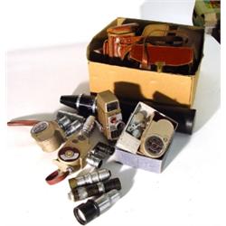 Four cased ciné cameras including G.B. Bell…
