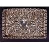 Image 1 : Rectangular silver tray, heavily embossed w…