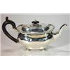 Image 1 : Queen Anne style silver teapot with ebony k…
