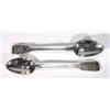 Image 1 : Pair of Victorian silver basin spoons, Lond…