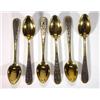 Image 1 : Set of six Continental 875 silver teaspoons…