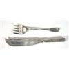 Image 1 : Pair of Victorian silver fish servers, heav…