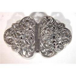 Victorian pierced silver nurse's buckle, de…