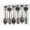 Image 1 : Set of six Victorian silver dessert spoons,…