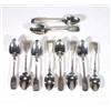 Image 1 : Ten Victorian silver teaspoons, London 1843…