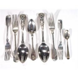 Selection of Victorian and other silver for…