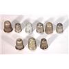 Image 1 : Seven assorted silver thimbles and two othe…