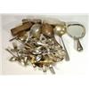 Image 1 : Tray of assorted silver plated cutlery, sil…