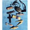 Image 1 : Small bag of assorted mourning jewellery, g…