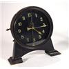 Image 1 : Tinplate and oak cased keyless mantelclock …
