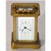 Image 1 : Miniature brass carriage clock with enamel …