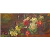 Image 1 : Gilt framed oil onto canvas of still life r…