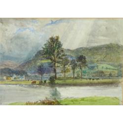 G.S. Walters, 1860, cattle beside stream an…