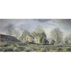 J. Ingham Riley, watercolour of stone cotta…