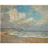 Image 1 : S. Dennant Moss, oil onto canvas of a beach…
