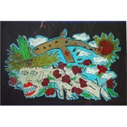 L.A. Vinney 'Fool Whispering Drum', abstrac…