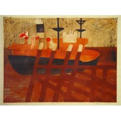 Geoffrey Elliott 'Coal Boats', limited edit…