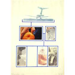 Michael Rees 'Lift Off', abstract collage, …