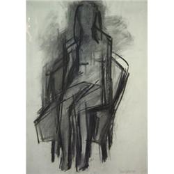 Deilles Clehisdel, abstract charcoal of a s…