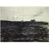 Image 1 : Untitled charcoal landscape, 52cm x 71cm…